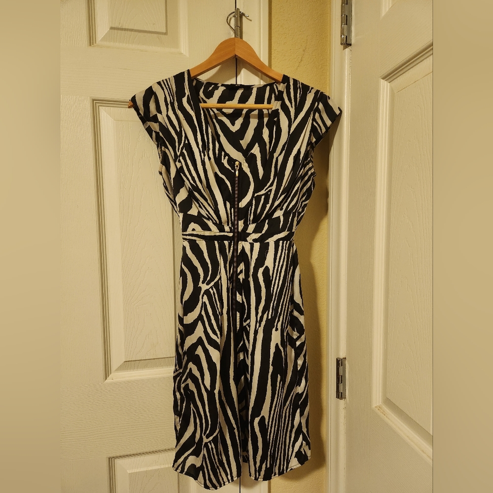 H&M  zebra dress, size 2